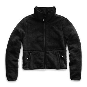 The North Fave - Dunraven Sherpa Crop Jacket - TNF Black - Sz M